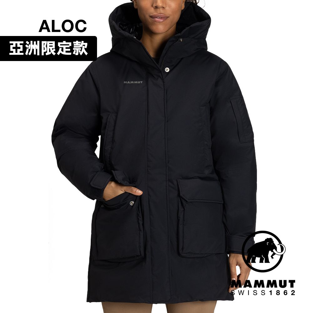 MAMMUT 長毛象 Floeberg HS Thermo Hooded AF 防水保暖羽絨外套 女款 黑色 #1010-30350