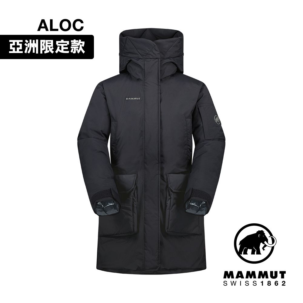 MAMMUT 長毛象 Floeberg HS Thermo Hooded AF 防水保暖羽絨外套 女款 黑色 #1010-30350