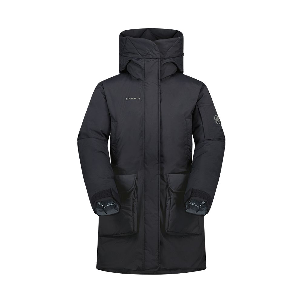 MAMMUT 長毛象 Floeberg HS Thermo Hooded AF 防水保暖羽絨外套 女款 黑色 #1010-30350