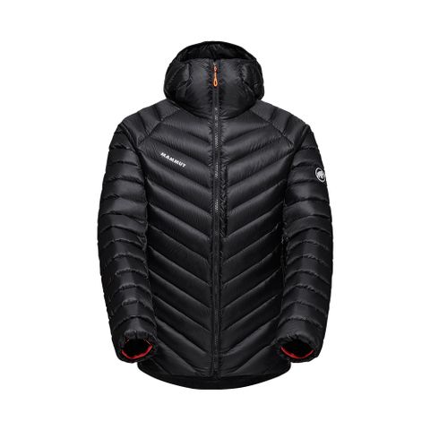 【Mammut 長毛象】Broad Peak IN Hooded Jacket 防潑水羽絨連帽外套 男款 黑色 #1013-02960