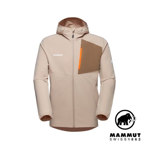 MAMMUT 長毛象 Madris Light ML Hooded Jkt 防風刷毛連帽外套 薩凡納褐 男款 #1014-03841