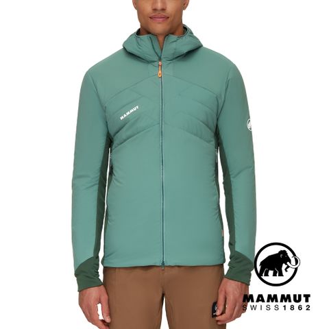 【Mammut 長毛象】Rime Light IN Flex Hooded Jacket 輕量機能化纖連帽外套 深玉石綠/綠樹林 男款 #1013-02150
