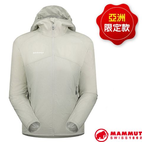 MAMMUT 長毛象 女 Convey WB Hooded AF 輕量防風透氣連帽外套.夾克.風衣/可壓縮打包.兩側拉鍊口袋/1012-00540-00697 鉑金灰