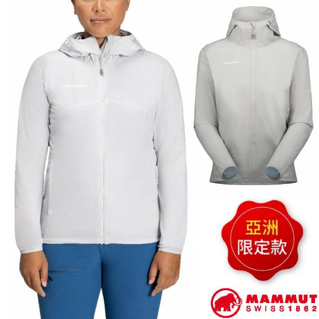 MAMMUT 長毛象 女 GRANITE SO Hooded Jacket AF 防潑水軟殼連帽外套/DWR防潑水.彈性透氣/1011-00332-00697 鉑金灰