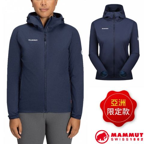 MAMMUT 長毛象 女 GRANITE SO Hooded Jacket AF 防潑水軟殼連帽外套.夾克/DWR防潑水.彈性透氣/1011-00332-5899 海洋藍