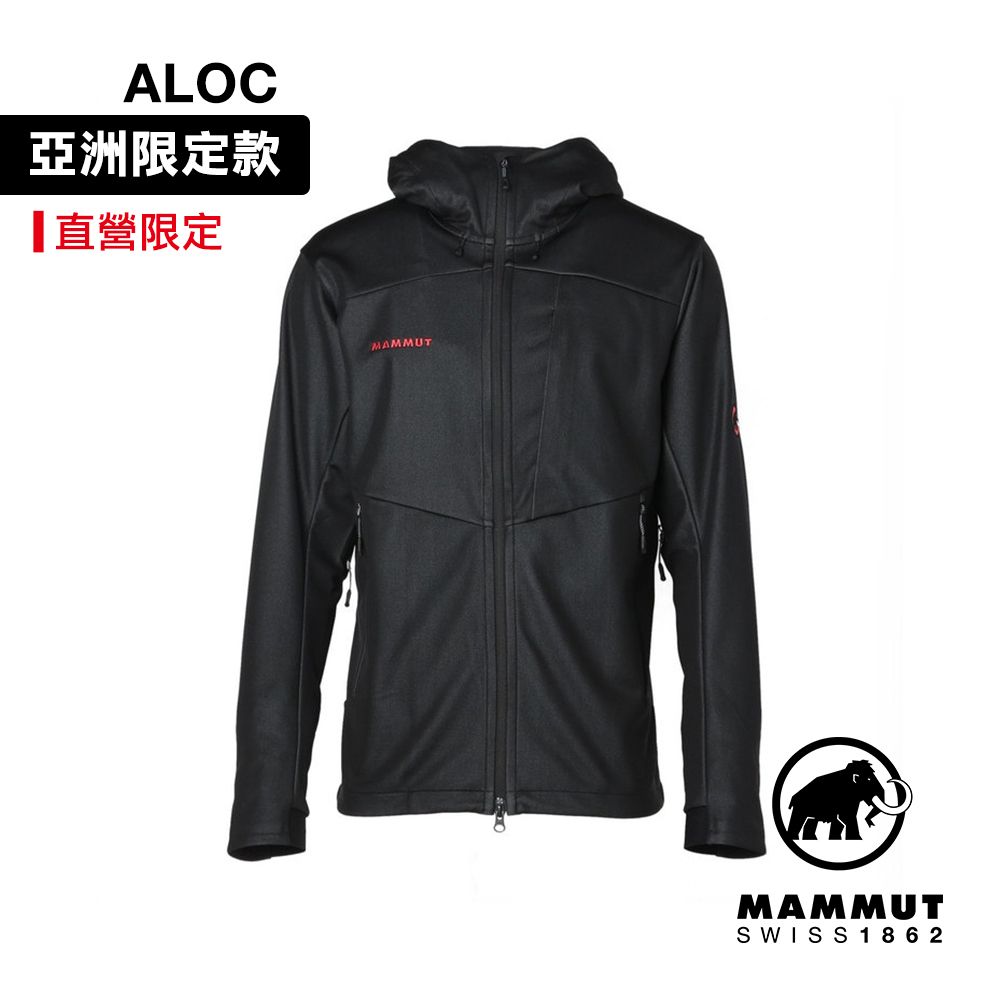 MAMMUT 長毛象 Ultimate VII SO Hooded AF Classic M第七代經典軟殼連帽外套 黑#1011-02490