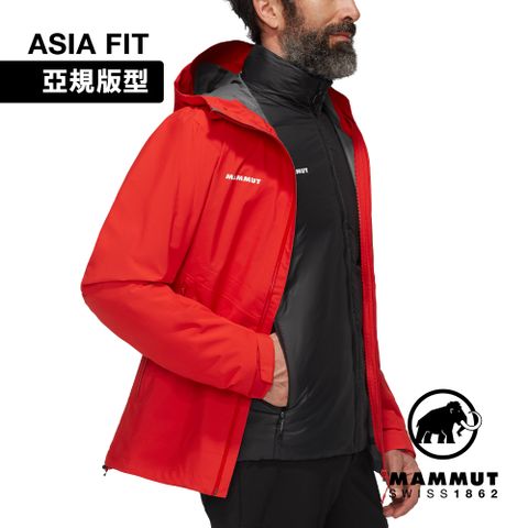 MAMMUT 長毛象 Alto Light 3in1 HS Hooded AF 兩件式防水保暖外套 男款 經典紅/黑 #1010-30860