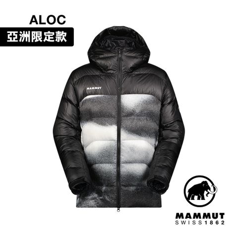 MAMMUT 長毛象 Gravity IN Hooded Jacket AF Men Grain 日系防潑水羽絨連帽外套 黑/白 男款 #1013-03260