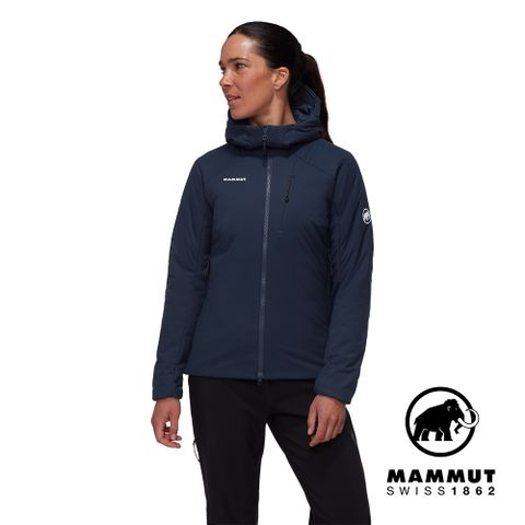 MAMMUT 長毛象 Rime IN Flex Hooded Jacket W 保暖化纖連帽外套 海洋藍 女款 #1013-02141