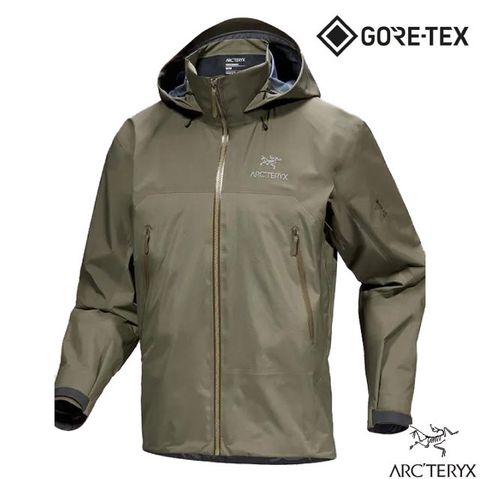 Arcteryx 始祖鳥 男 Beta AR Gore-Tex 3L 防水透氣連帽外套.風雨衣/輕薄耐磨_X000007082 龍紋綠