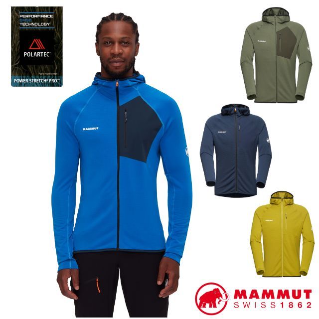 MAMMUT 長毛象 男 Aenergy Light 超輕量保暖連帽外套.夾克/Polartec Power Grid 快乾吸濕排汗/1014-05540