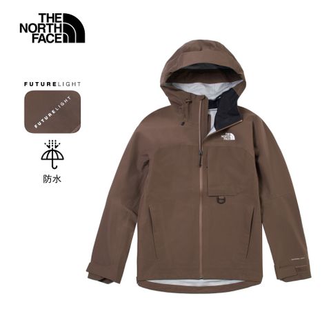 The North Face 北面 男款棕色FUTURELIGHT防水透氣衝鋒衣｜89ZJ1OI 外套