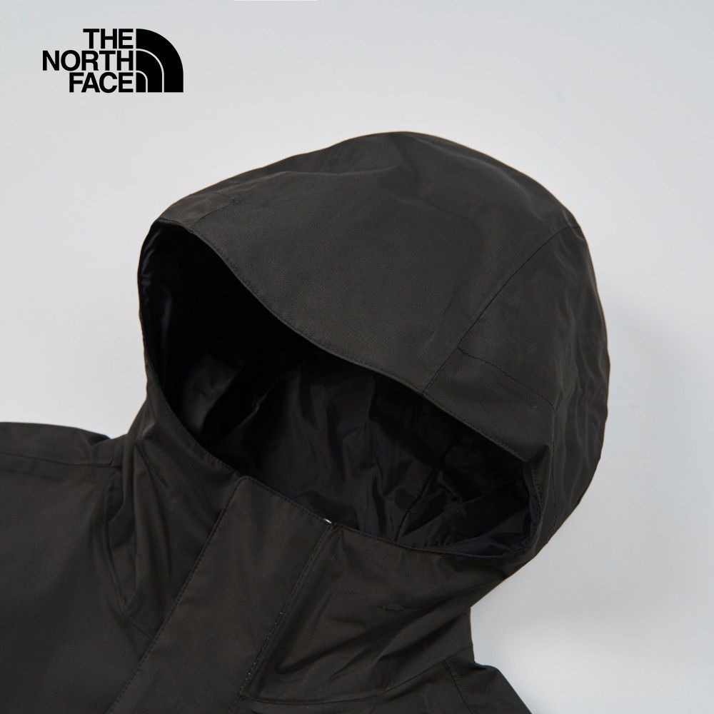 The North Face 北面 男款白色DryVent防水透氣連帽衝鋒衣｜8AUNFUX 外套