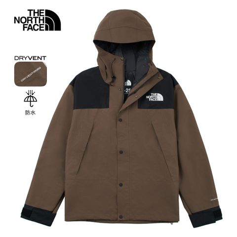 【經典ICON】The North Face北面男款棕色DryVent防水透氣衝鋒衣｜88XF5EX 外套