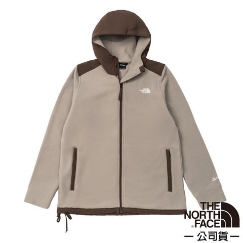【The North Face】男 限量 1966 Polartec 重磅拼接舒適保暖連帽抓絨外套/89ZT-5O3 灰棕