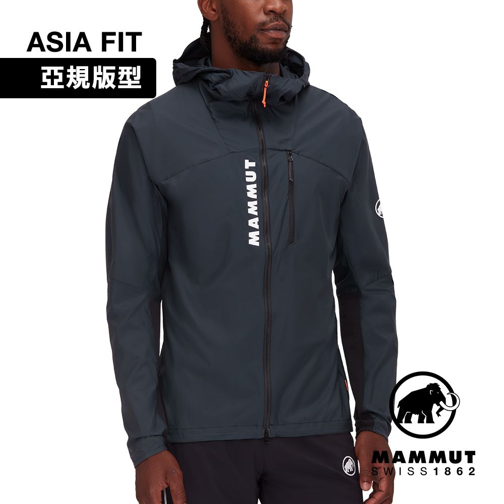 MAMMUT 長毛象 Aenergy WB Hooded Jacket AF Men 極輕防風透氣越野外套 黑色 男款 #1012-00700
