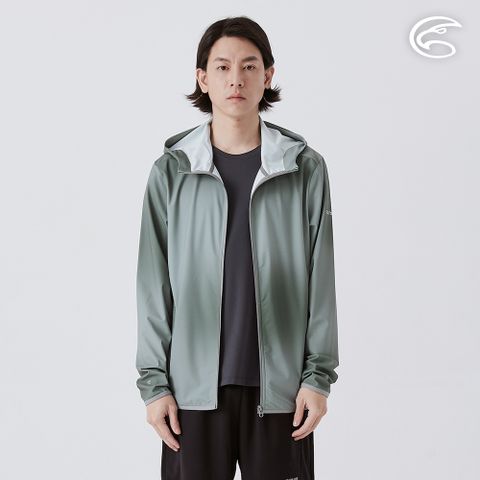 男超涼感防曬印花外套 AJ2511053 灰林綠 (M-2XL)
