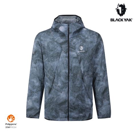 【BLACKYAK】男 TRAIL RUN超輕量外套(幻影岩灰)-超輕量 銀離子抗菌 可折收外套|BYEB1MJ009