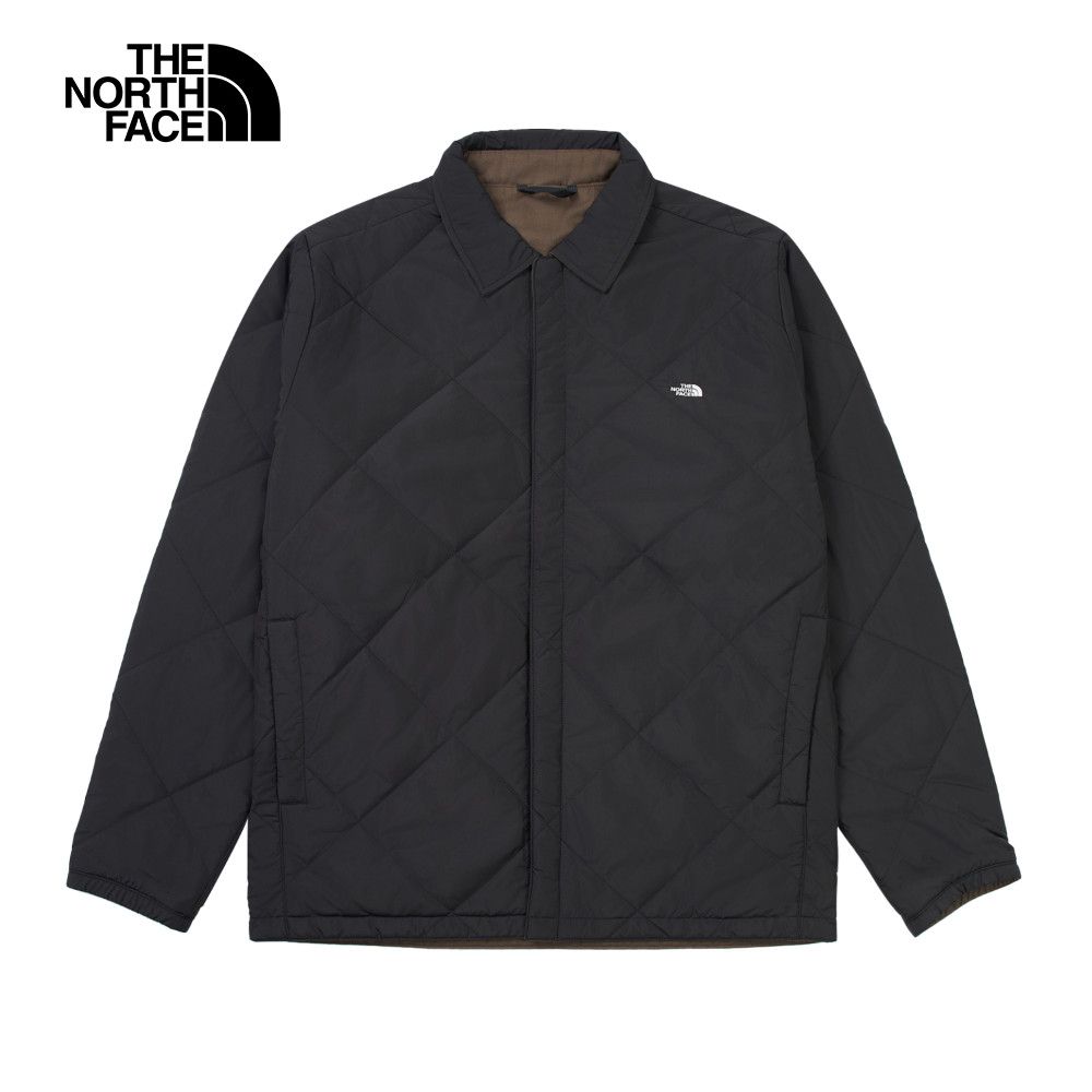 The North Face 北面 男款黑色DWR防潑水兩面穿鋪棉外套｜82V34XO