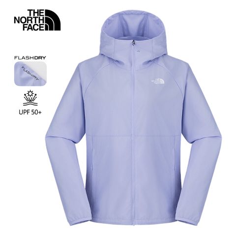 The North Face北面女款紫色UPF防曬防風外套｜8EXD0VI 抗UV