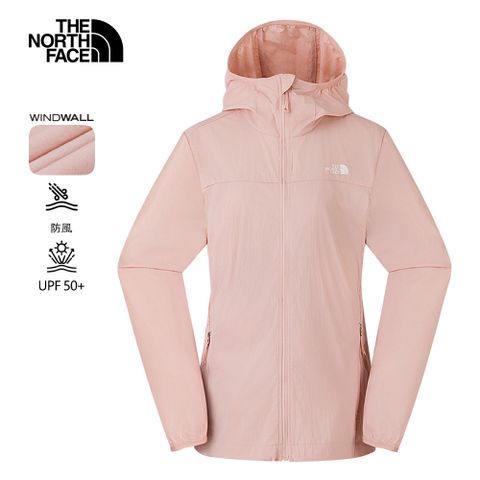 The North Face北面女款粉色UPF防曬防風外套｜8CJZLK6 抗UV
