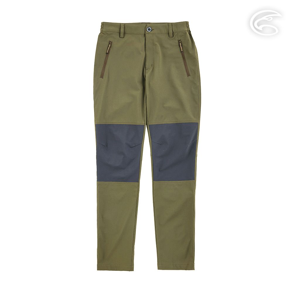 ADISI  女四面超彈耐磨修身拼接登山長褲AP2311138 (S-XL) 棕綠/烏木灰