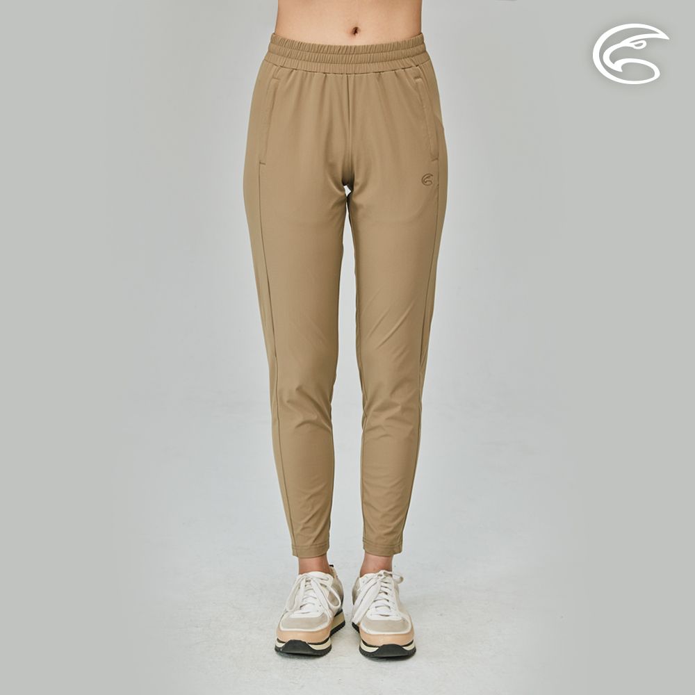ADISI  女彈性快乾修身運動長褲AP2311099 (S-XL) 亞麻褐