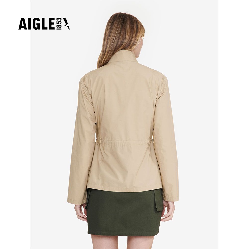 AIGLE 女 休閒外套AG-FAU61A150 卡其(女外套 休閒外套 工裝外套)