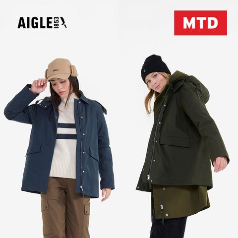 【AIGLE】女 MTD 防水保暖外套｜AG-FAZ40