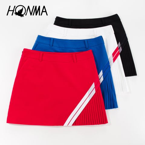 HONMA 本間高爾夫 女款機能短裙 日本高爾夫球專櫃品牌(XS-Ｍ白、紅、藍、黑色任選HWHC902R838)