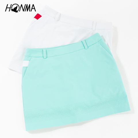 HONMA 本間高爾夫 女款機能短裙 日本高爾夫球專櫃品牌(XS-Ｍ白、薄荷綠任選HWHX902R847)