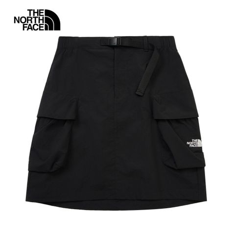 The North Face北面女款黑色WindWall防風短裙｜8C10JK3