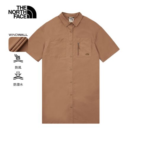 The North Face北面女款棕色DWR防潑水多口袋休閒裙子｜8C576IH