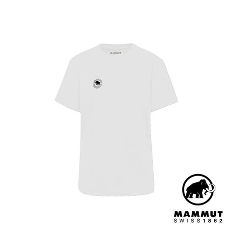 【Mammut 長毛象】Mammut Base Guarantee 1974 有機棉休閒短袖T恤 男 白色 #1017-07200