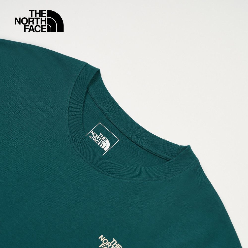 The North Face 北面 男女款綠色舒適透氣短袖T恤｜8EYA6GI