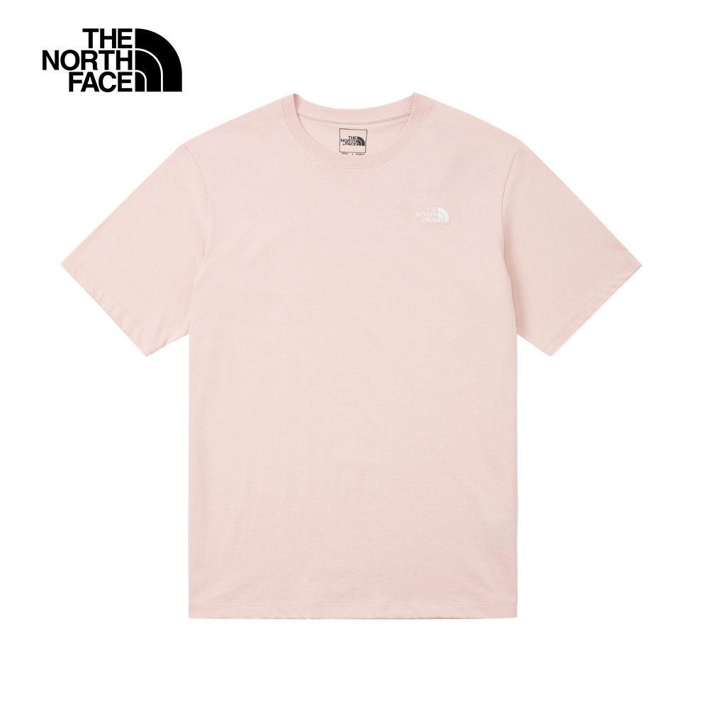 The North Face 北面 男女款粉色純棉舒適透氣短袖T恤｜8DEVLK6