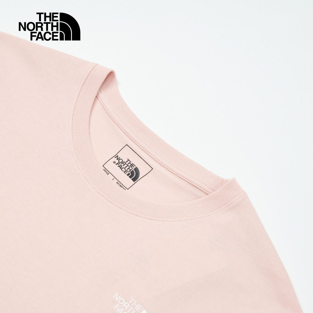The North Face 北面 男女款粉色純棉舒適透氣短袖T恤｜8DEVLK6