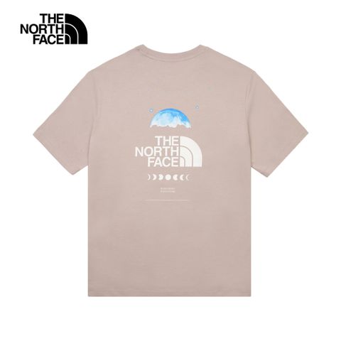 The North Face北面男女款灰色純棉舒適透氣短袖T恤｜8D831OA