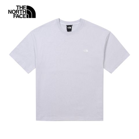The North Face北面UE男款灰色純棉落肩設計舒適短袖T恤｜885R0TI
