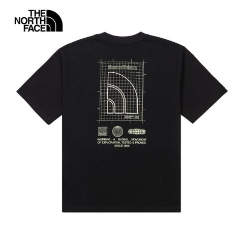 The North Face北面UE男款黑色純棉大尺寸印花舒適短袖T恤｜8BU2JK3