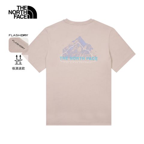 The North Face 北面 男款灰色吸濕排汗短袖T恤｜8D7E1OA 排汗衫