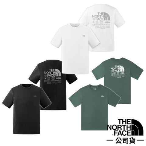 【The North Face】男女 純棉大尺寸印花短袖T恤/8D84