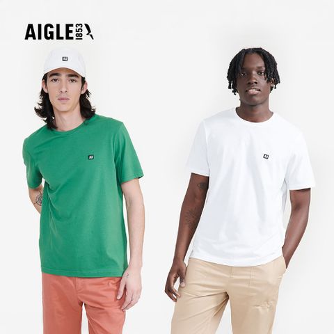 【AIGLE】男 有機棉短袖T恤｜AG-FAV55