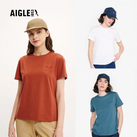【AIGLE】男/女 抗UV快乾短袖T恤｜AG-4P112/AG-4P216