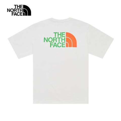 The North Face北面UE男款白色大尺寸LOGO印花短袖T恤｜81M1ZIN