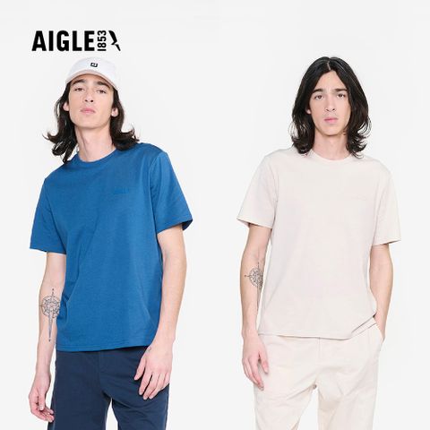 【AIGLE】男 快乾抗菌短袖T恤｜AG-FAV61