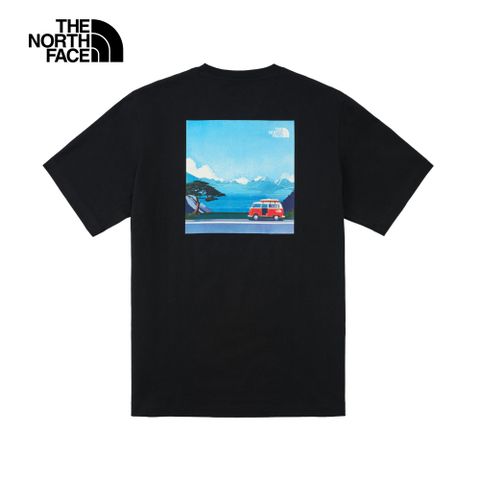 The North Face北面男女款黑色純棉短袖T恤｜8DC2JK3
