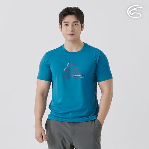 男UPF50+防曬抑菌圓領短袖排汗衣 AL2511030 墨藍 (M-3XL)