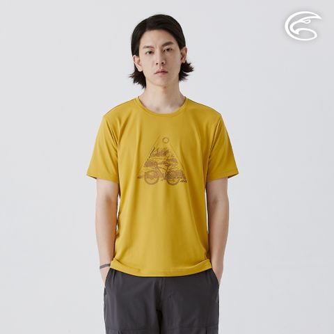 男UPF50+防曬抑菌圓領短袖排汗衣 AL2511030 萊姆黃 (M-3XL)