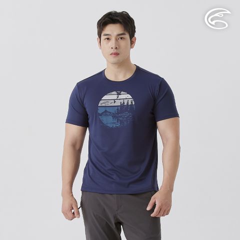 男UPF50+防曬抑菌圓領短袖排汗衣 AL2511031 青玉 (S-3XL)